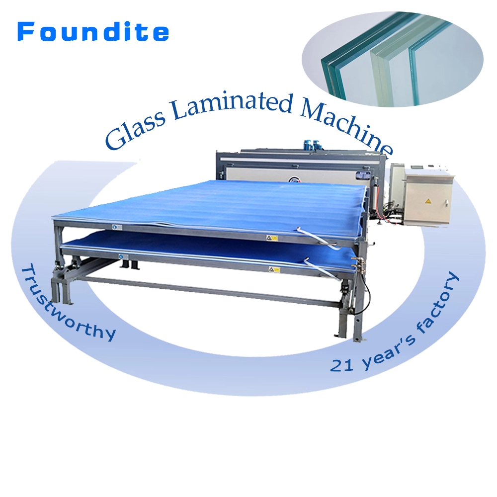 Eva Film Glasslaminierungsmaschine, doppelschichtige horizontale Sicherheitslaminierte Glas (zur Innenausstattung) 1