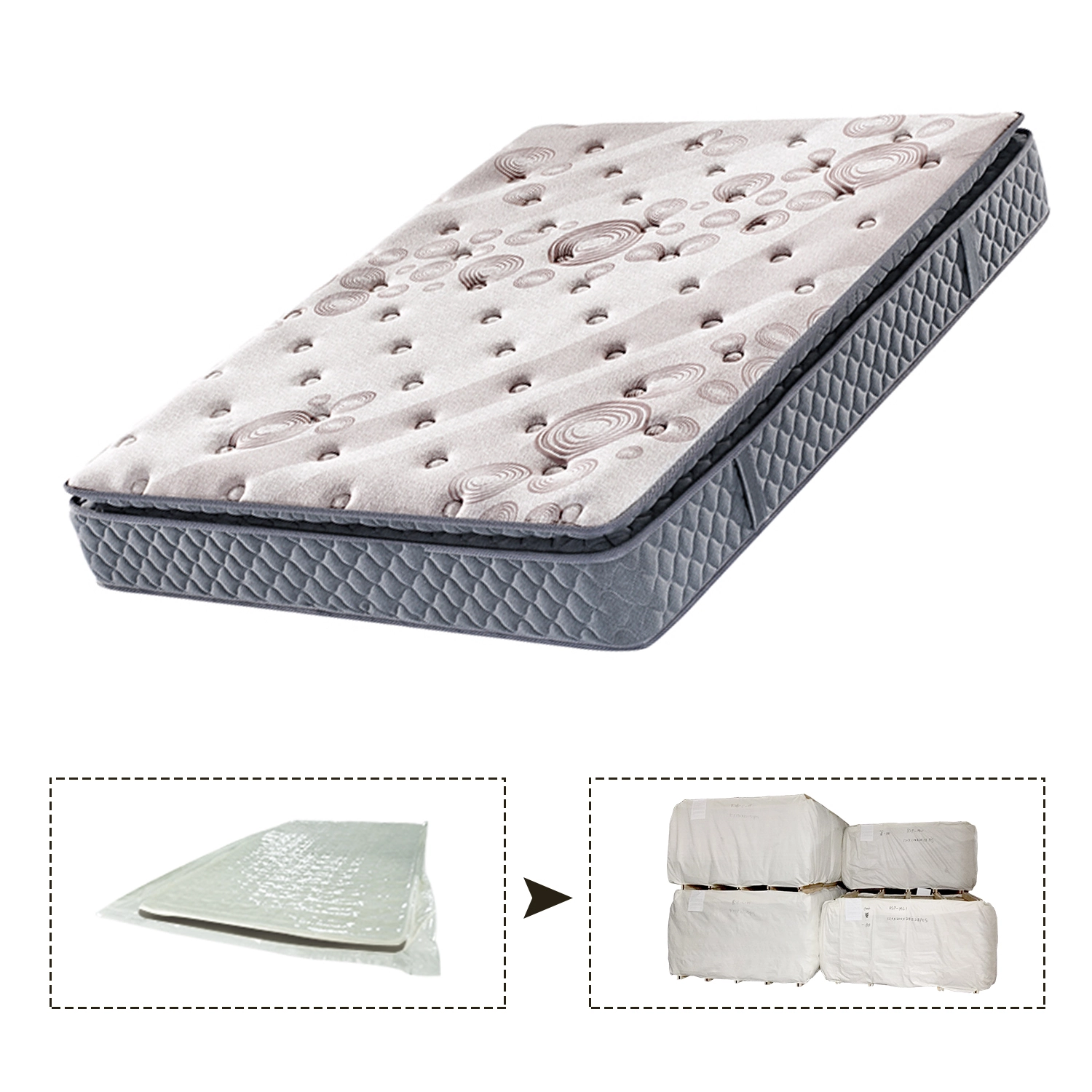 Customized One side pillow top bonnell spring mattress manufacturers From China | Synwin 1