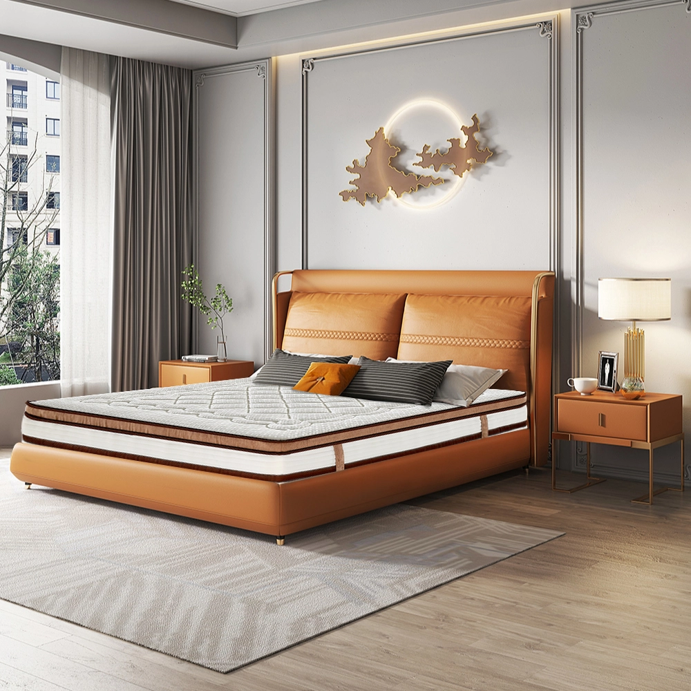 Customized europe top luxury pocket spring mattress 1
