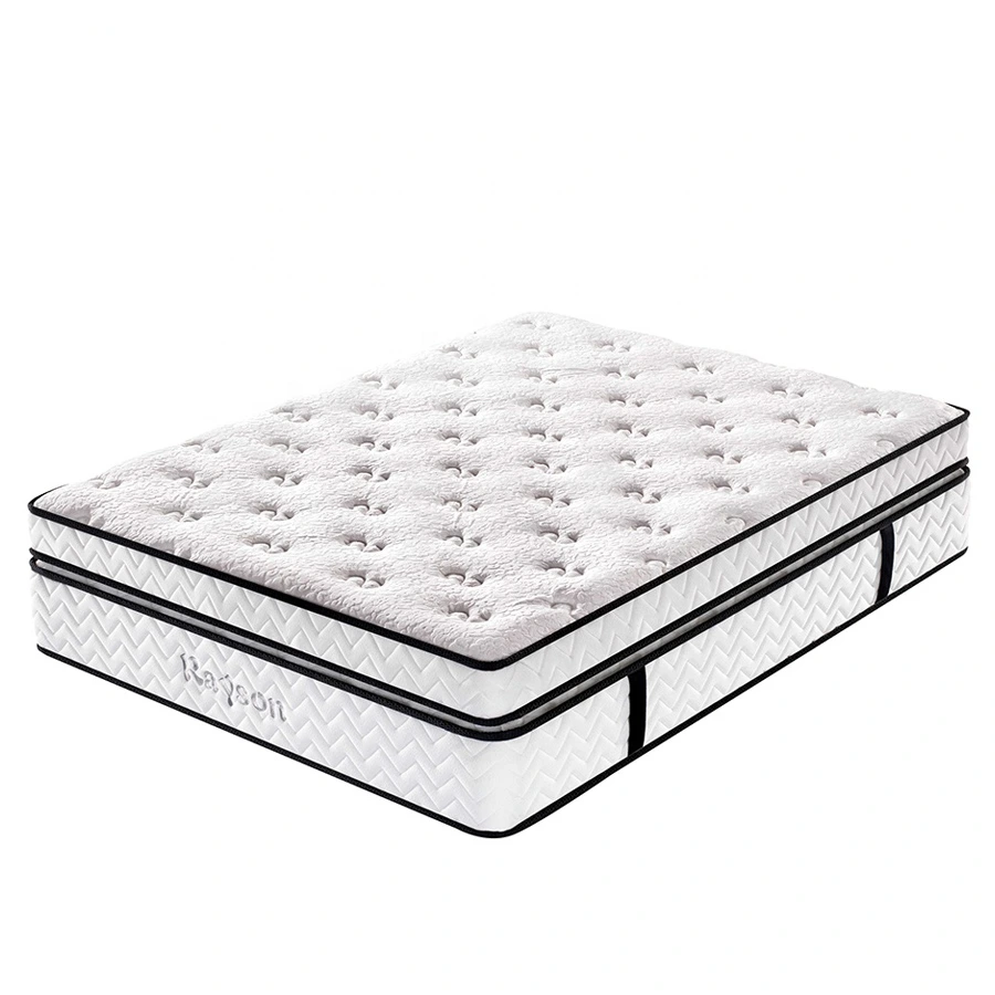 Hot Sale Luxury Hotel Queen Mattress Convoluted Foam Pocket Spring Mattress 1