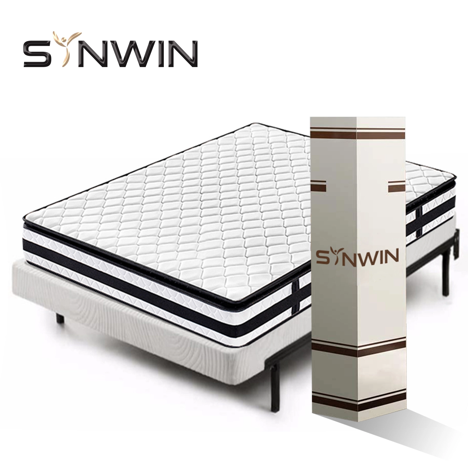 Materasso ortopedico per colchones queen pillow top di media durezza 1