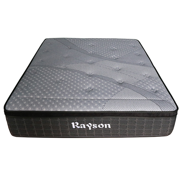 27cm 5 zone grey pillow top euro bed spring mattress 5