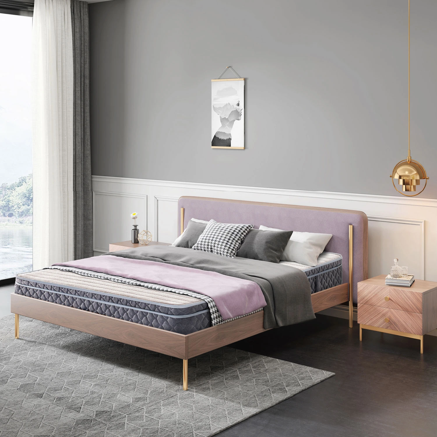 Synwin customerized best single bed foam rolled pocket sprung mattress 1