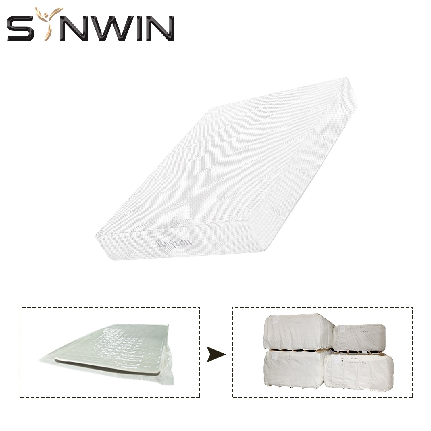 Colchão de espuma viscoelástica com molas ensacadas Synwin 5