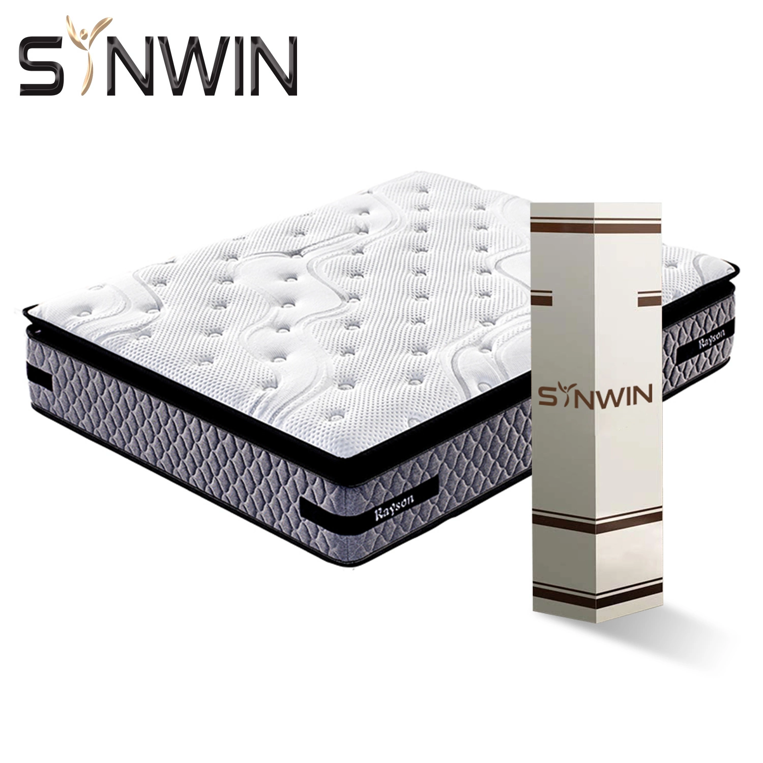 32cm Euro Market Roll up high quality pocket spring memory foam mattress 1
