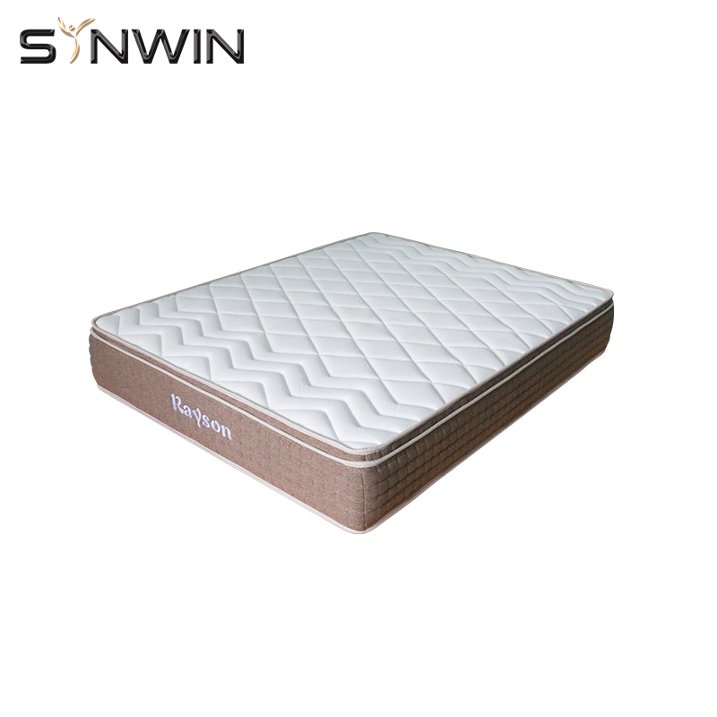 Synwin hotel home use tight top 25cm comfort foam pocket spring mattress 6