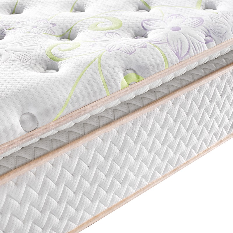 Synwin factory hotel luxury pocket spring double bed mattress with flower and leaves patten like in the forest 5