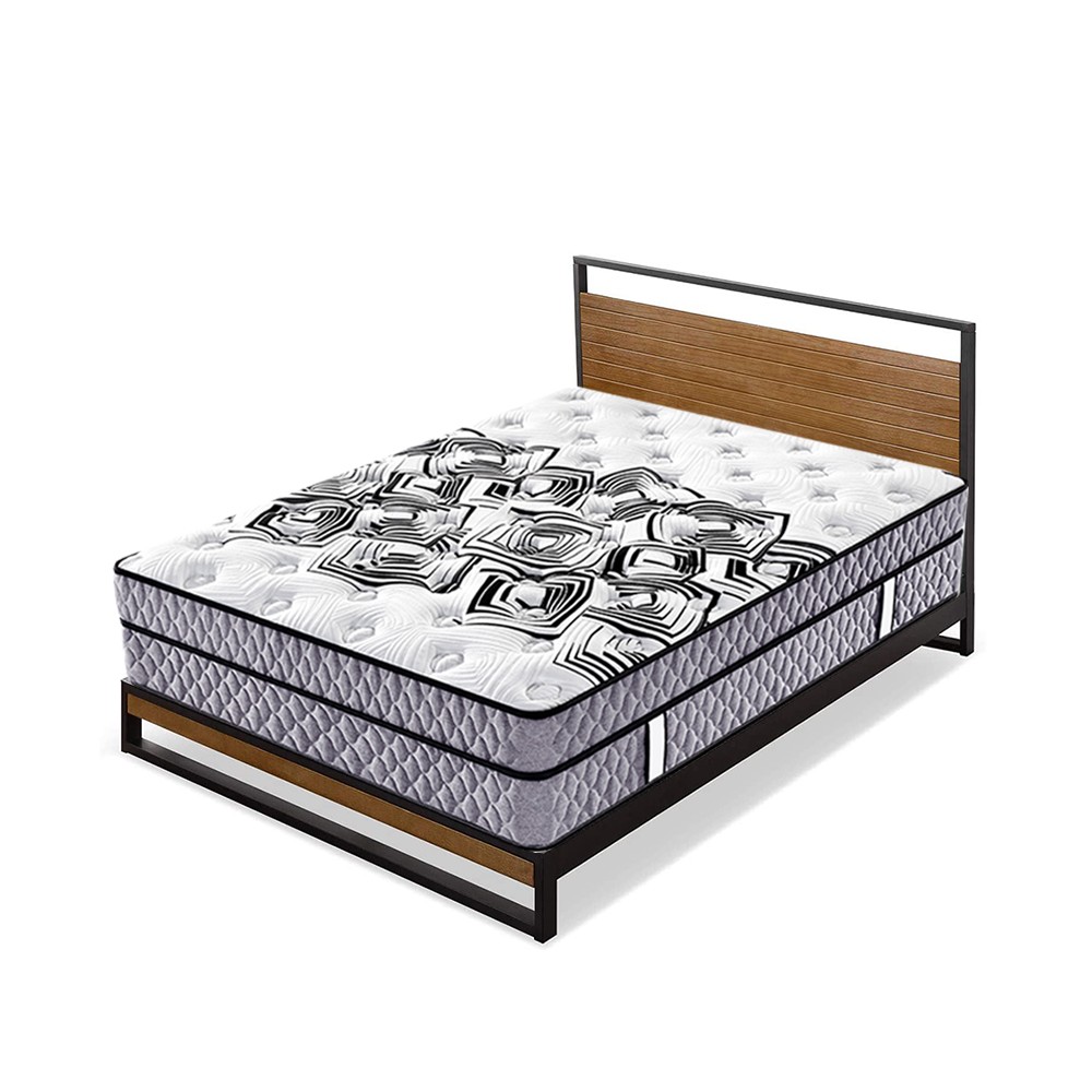 Best hotel king size 34cm height roll up bonnell coil spring mattress 3