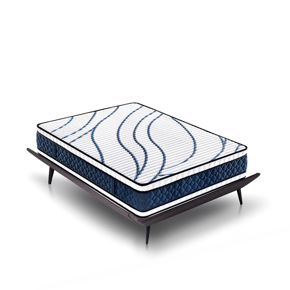 Sofe gel memory bed foam mattress pocket spring coils single bed latex queen mattress and box spring 5