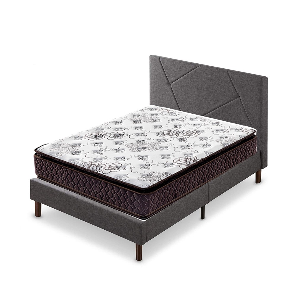 Manufactur spring good mattress double pillow top tight top euro top bed mattress hotel spring mattress 5