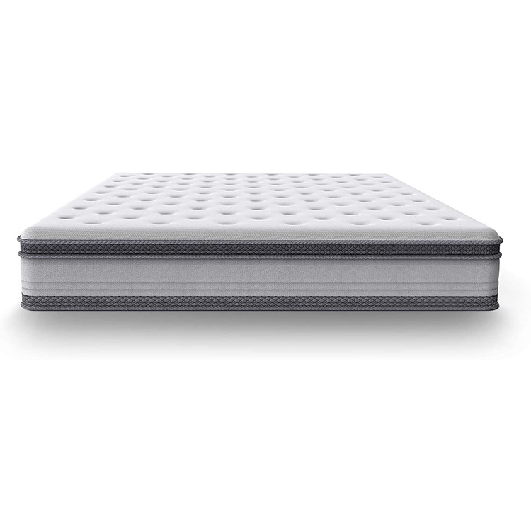 Mattress in a Box Euro Top Memory Foam and Spring Hybrid Mattress 7-zone Barrel-type 25cm High chinese bed mattress 7