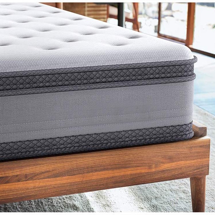 Mattress in a Box Euro Top Memory Foam and Spring Hybrid Mattress 7-zone Barrel-type 25cm High chinese bed mattress 16