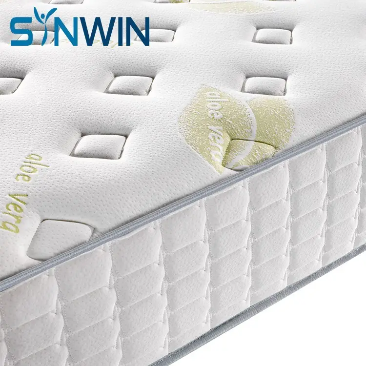 Synwin factory hotel luxury pocket spring double bed mattress with flower and leaves patten like in the forest46 5