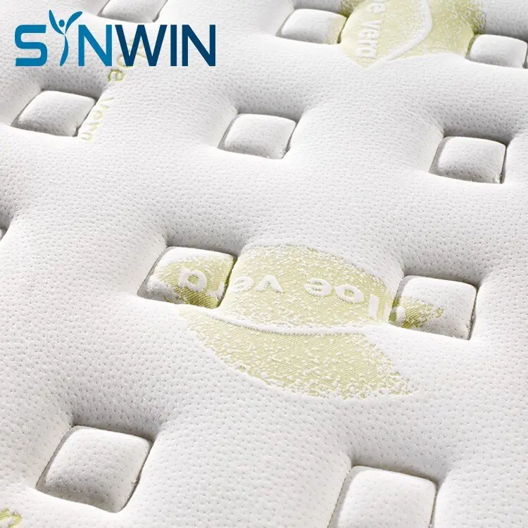 Synwin factory hotel luxury pocket spring double bed mattress with flower and leaves patten like in the forest46 3