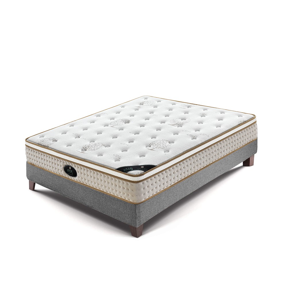 high end hotel use memory foam euro top pocket spring coil mattress 2