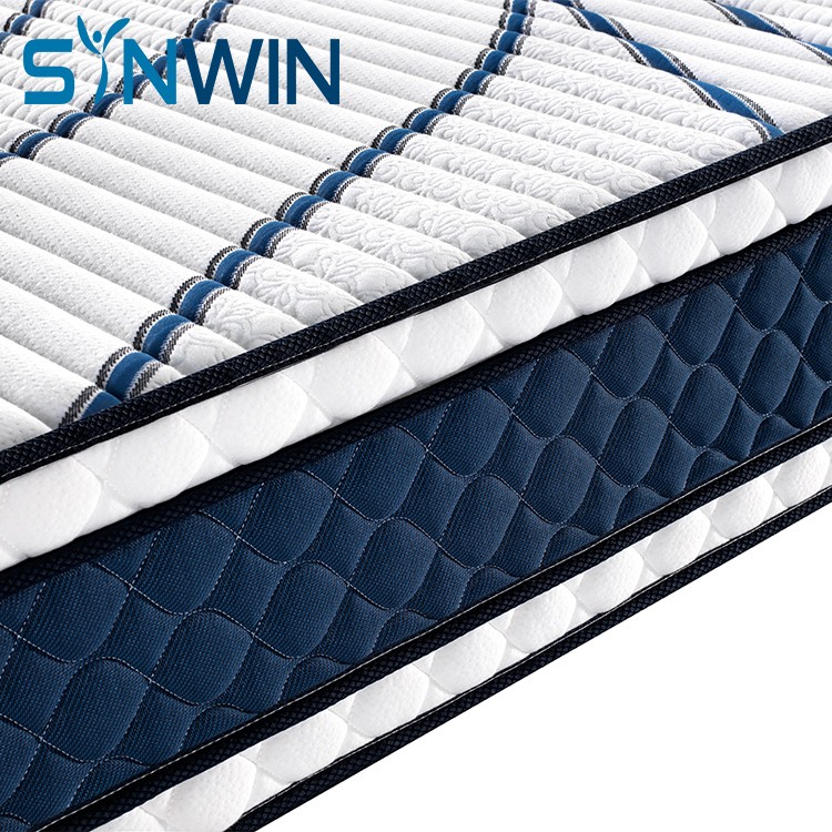 30cm Tight top continuous coil spring mattress factory mattress for dormitory 16