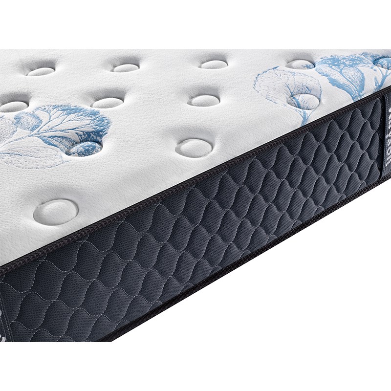 Materasso a molle insacchettate in memory foam con parte superiore aderente, tessuto a maglia di tutte le dimensioni 15