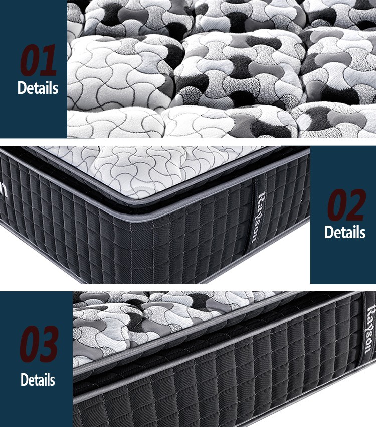 best sell 3 zones density foam hotel use pocket spring mattress 3