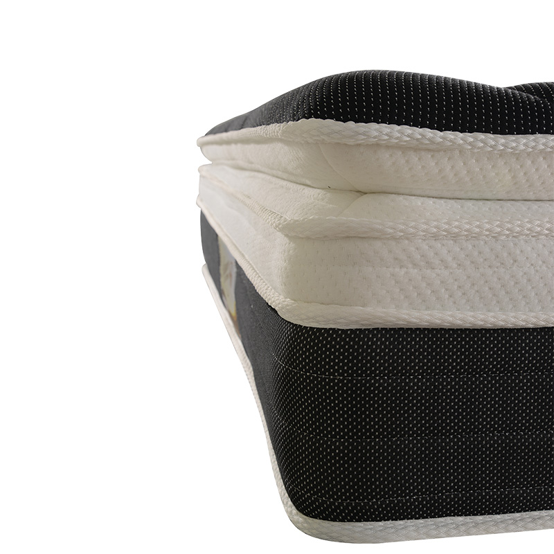 ንጉሥ መጠን ትውስታ sprung 25D አረፋ ትራስ ከላይ ኪስ ምንጭ ፍራሽ ለሆቴል 5