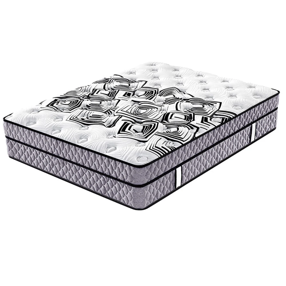 Wholesale doublebonnell Spring Bedroom Furniture Bed Foam euro Top Mattress 1