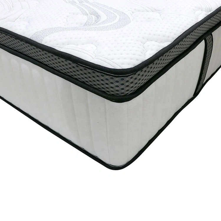 34 cm High End Plush euro Top Coolux Memory Foam Firm spring mattress 1