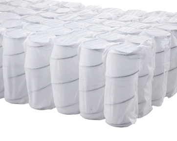 Plain design pocket spring super soft foam pillow top mattress 6