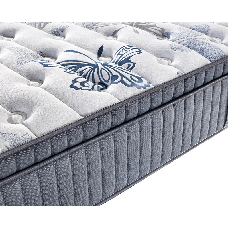 tight top pocket sprung mattress with memory foam top knitted fabric light-weight 18