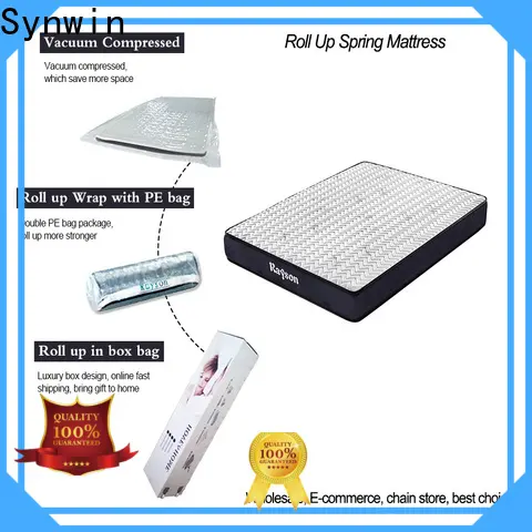 Synwin luxury roll out mattress oem & odm with spring 1