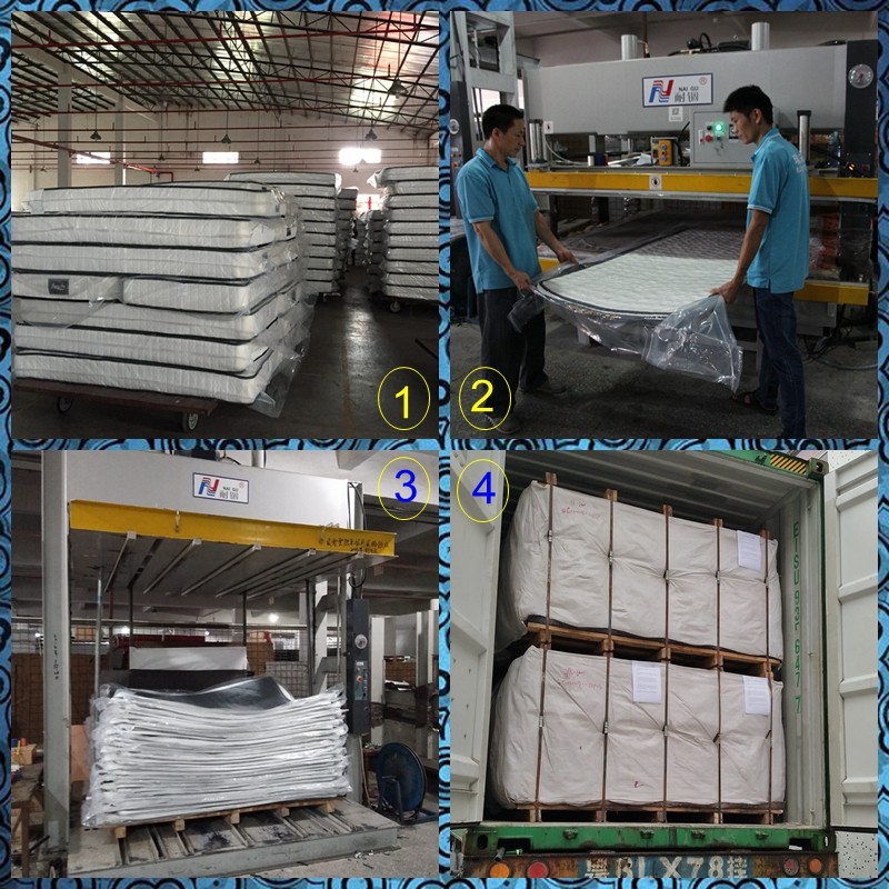 Grossist Factory Bonnell Spring Madrass Anpassad Pocket Spring Foam Kompress Roll Up Madrass 8