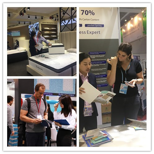 Dark Grey Fabric Wholesale Pocket Spring Royal Sleep King Size Roll Up In A Box Memory Foam Mattress 9