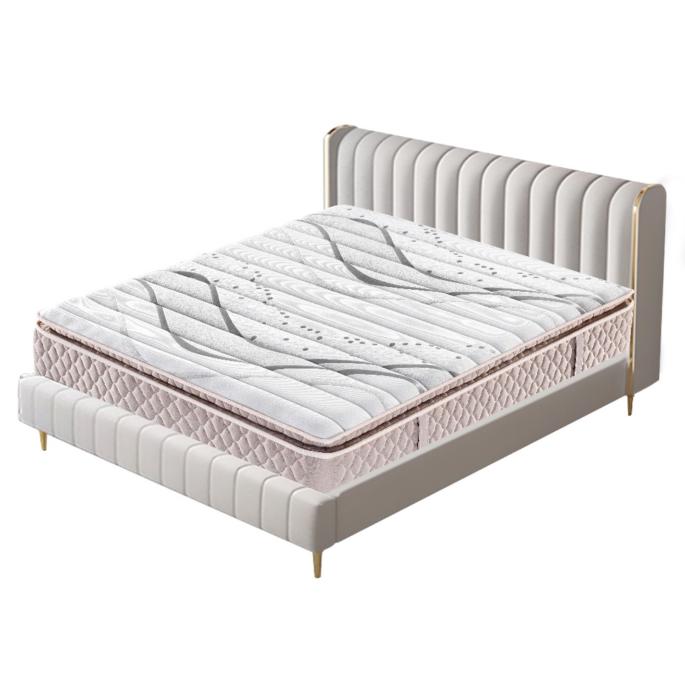 product-High Sleep Quality Euro Pillow Top Pocket Spring Mattress Rolled Pocket Spring Mattress In A