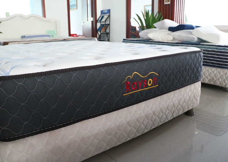 Rayson Mattress-Simple pocket coil sprung mattress double size medium firm tight top-4