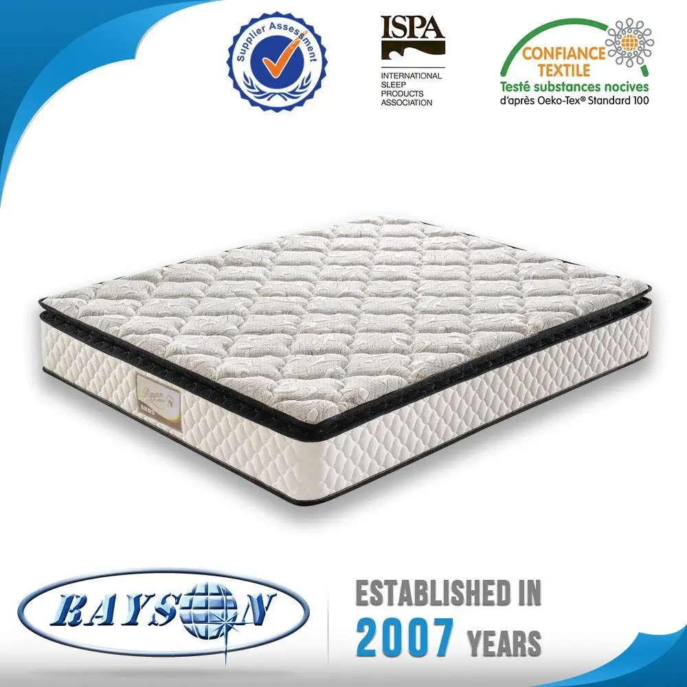 Rayson Mattress Hot selling pillow top king pocket spring mattress Pocket Spring Mattress image32