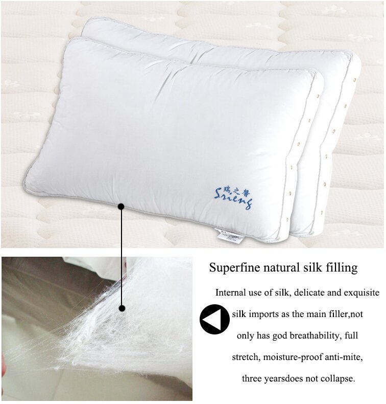 Rayson Mattress-Environmental Protection Customizable Support Neck Buckwheat Pillow In Silk Discount-7