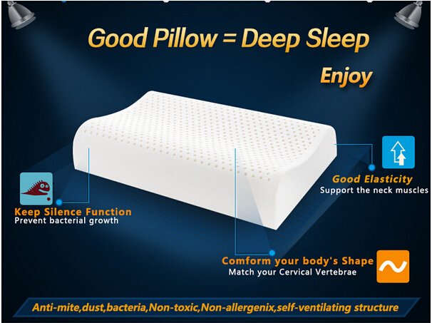 Rayson Mattress-Eco - Friendly Zipper Anti - Mite Comfort Latex Pillow Thailand Wide-used memory foa-5