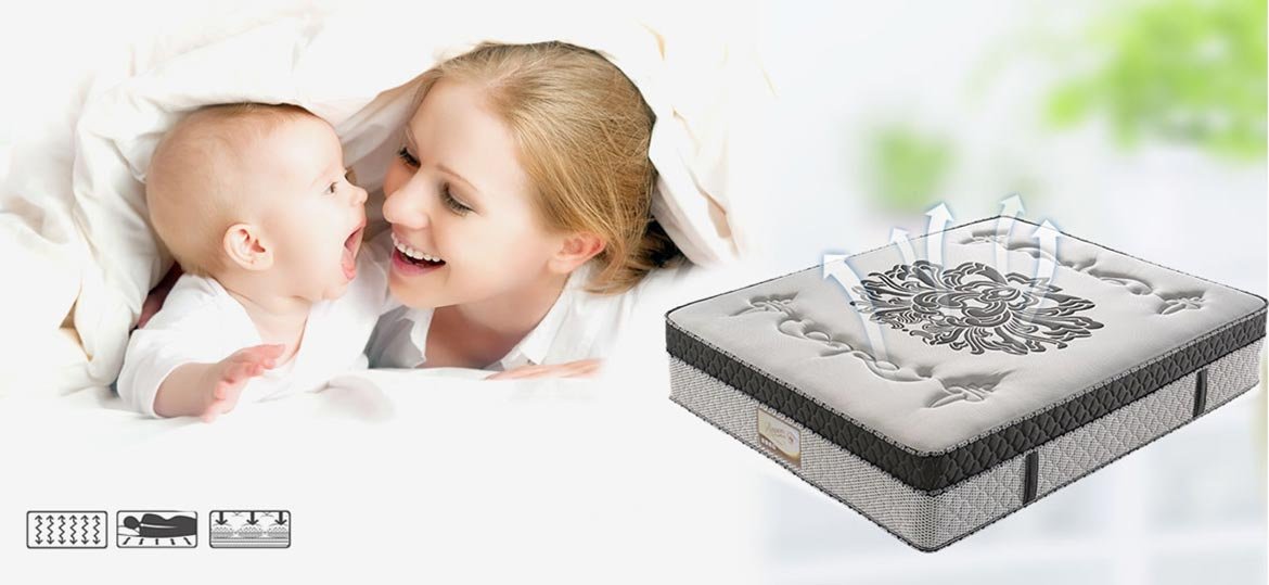 Rayson Mattress-Luxury Euro Top Pocket Spring Mattress With Memory Foam Fashion Design pocket spring