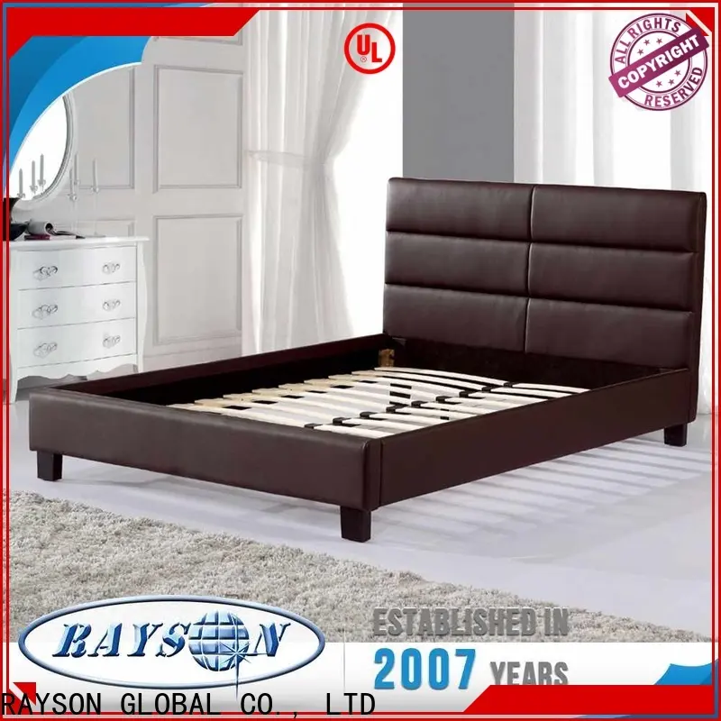 Rayson Mattress high grade wooden bed base without headboard manufacturers 1