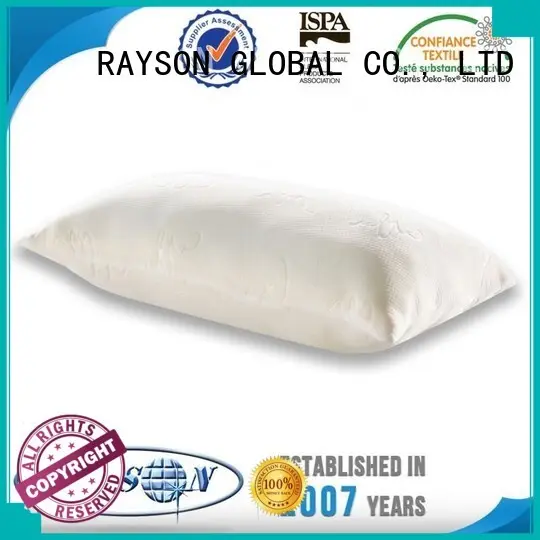 cool contour memory foam pillow silicon ventilated commercial Rayson Mattress Brand company 1