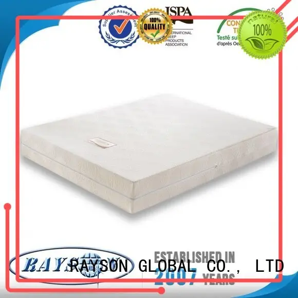 white hard memory foam mattress and bed orthopaedic zone Rayson Mattress company 1