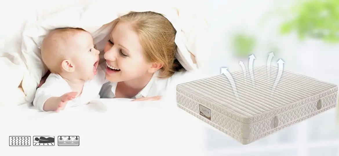sense nature cooling tufted bonnell spring mattress websites Rayson Mattress Brand company 2