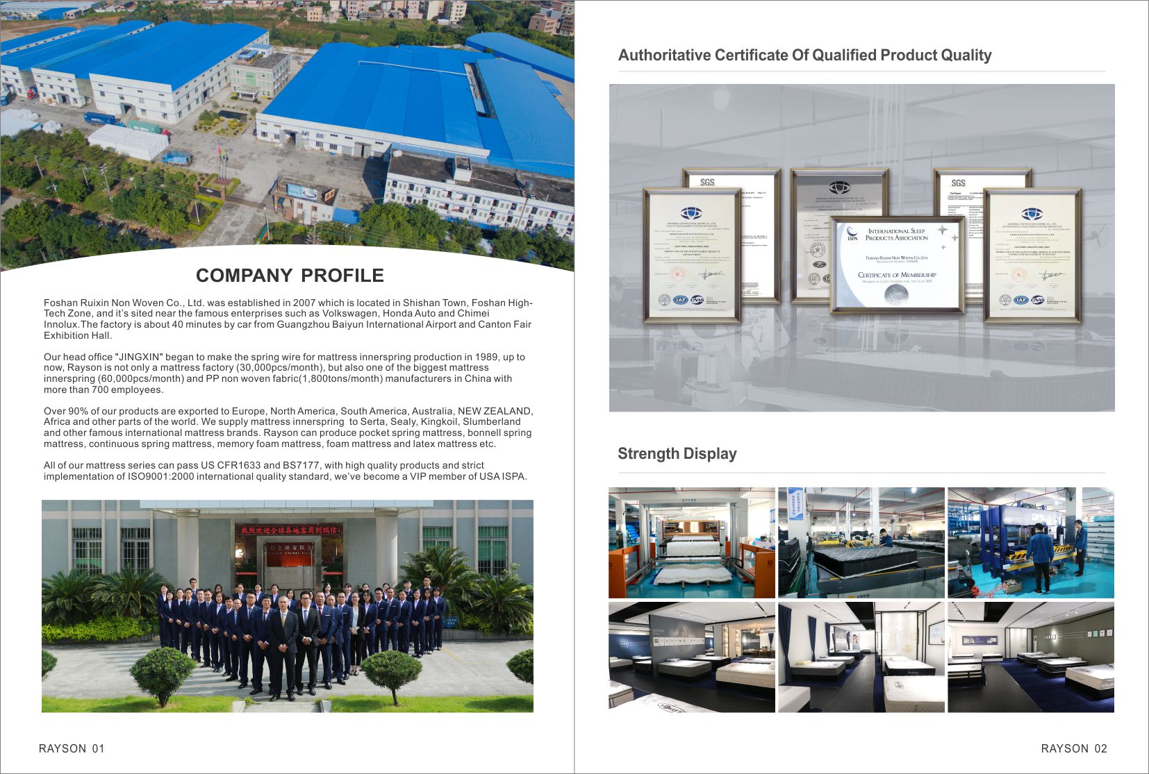 2022 Rayson Mattress Catalogue 1