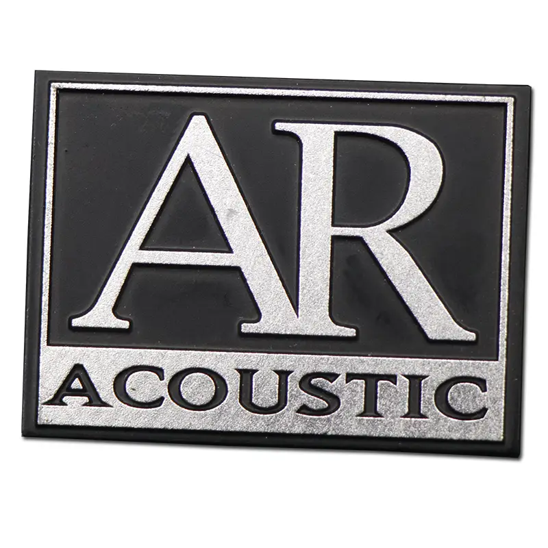 Placa de identificación de metal de aluminio con pintura en relieve personalizada 1