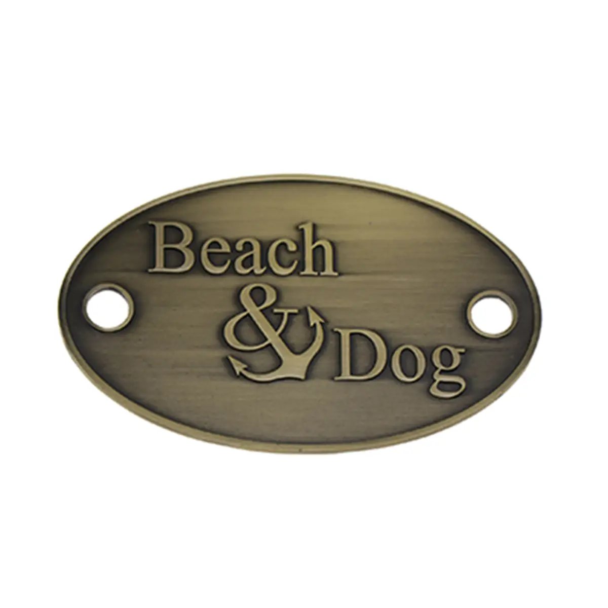 Custom die-casting zinc alloy nameplate 1