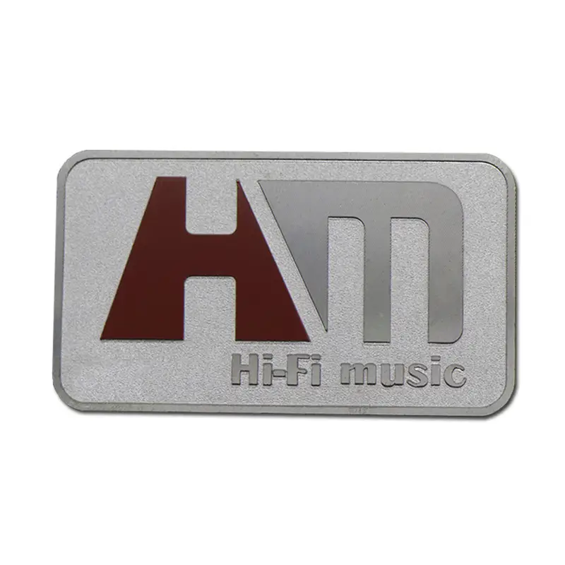 Custom Logo Embossed Aluminum Nameplate 1