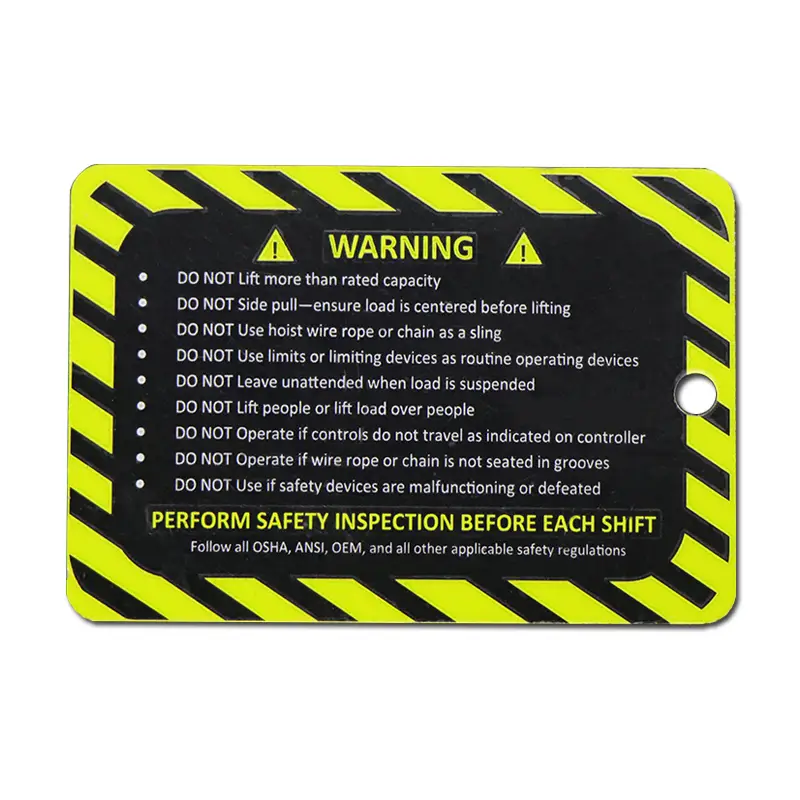 Custom Printing Equipment Aluminum Nameplate 1
