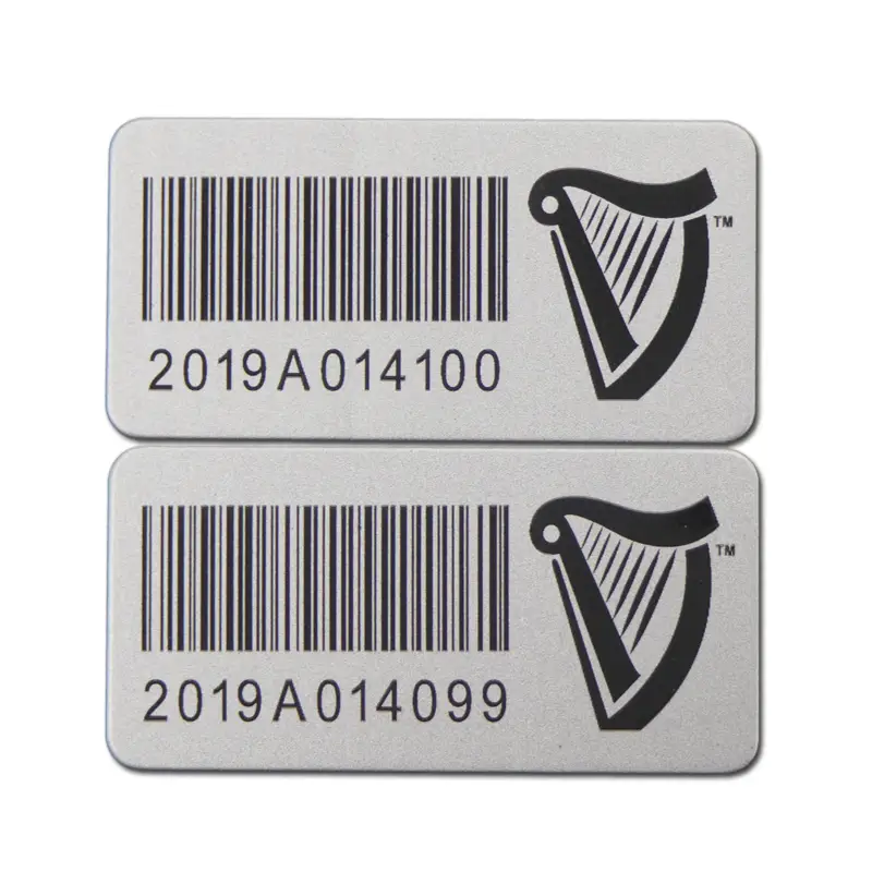 Metal Laser Barcode Sticker 1