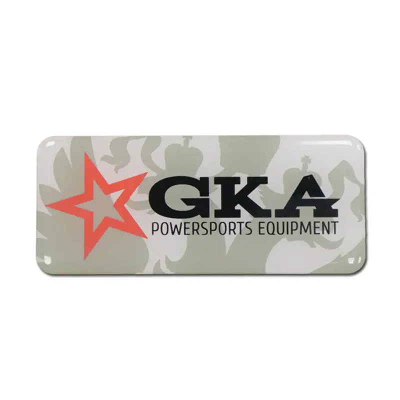 High quality domed logo tags 1