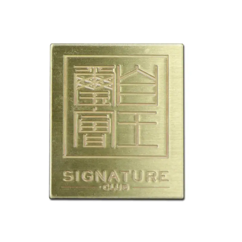 Rectangular small engraved brass name plates 1