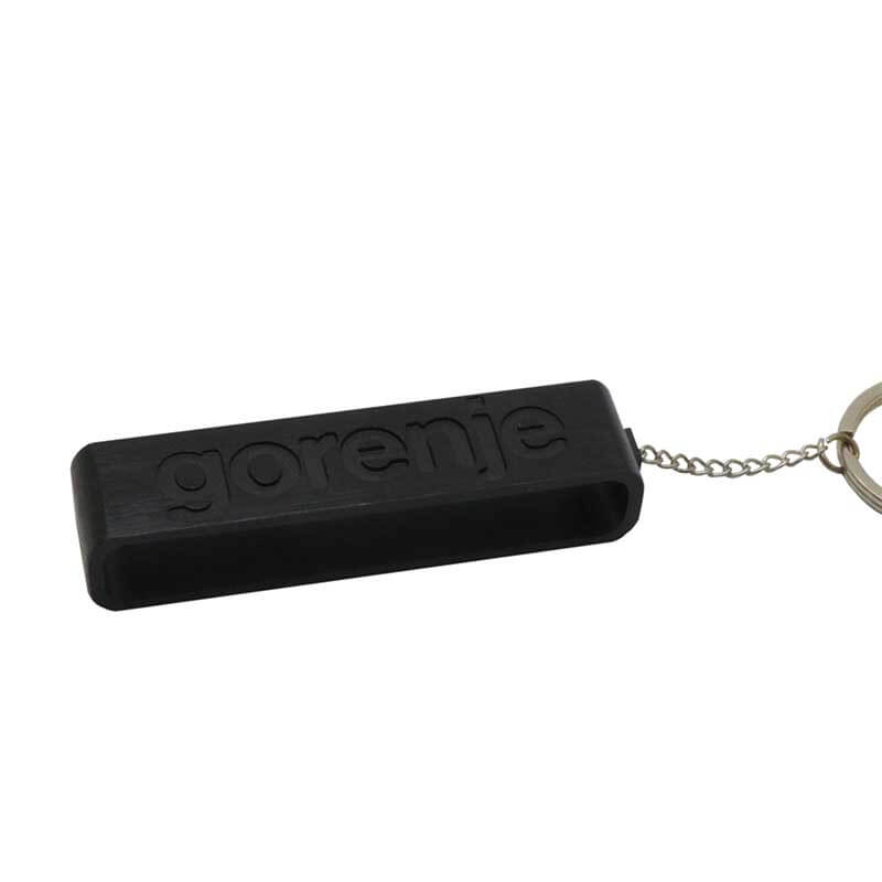 Etiqueta colgante de aluminio marrón personalizada, cadena con cuentas cepilladas impresas SD-T8 4