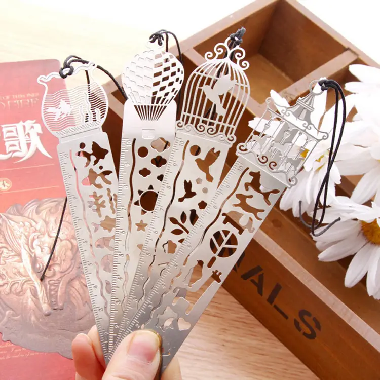 Custom Cutting Metal Stencils Bookmark Ruler Stainless Steel Painting Stencil 1